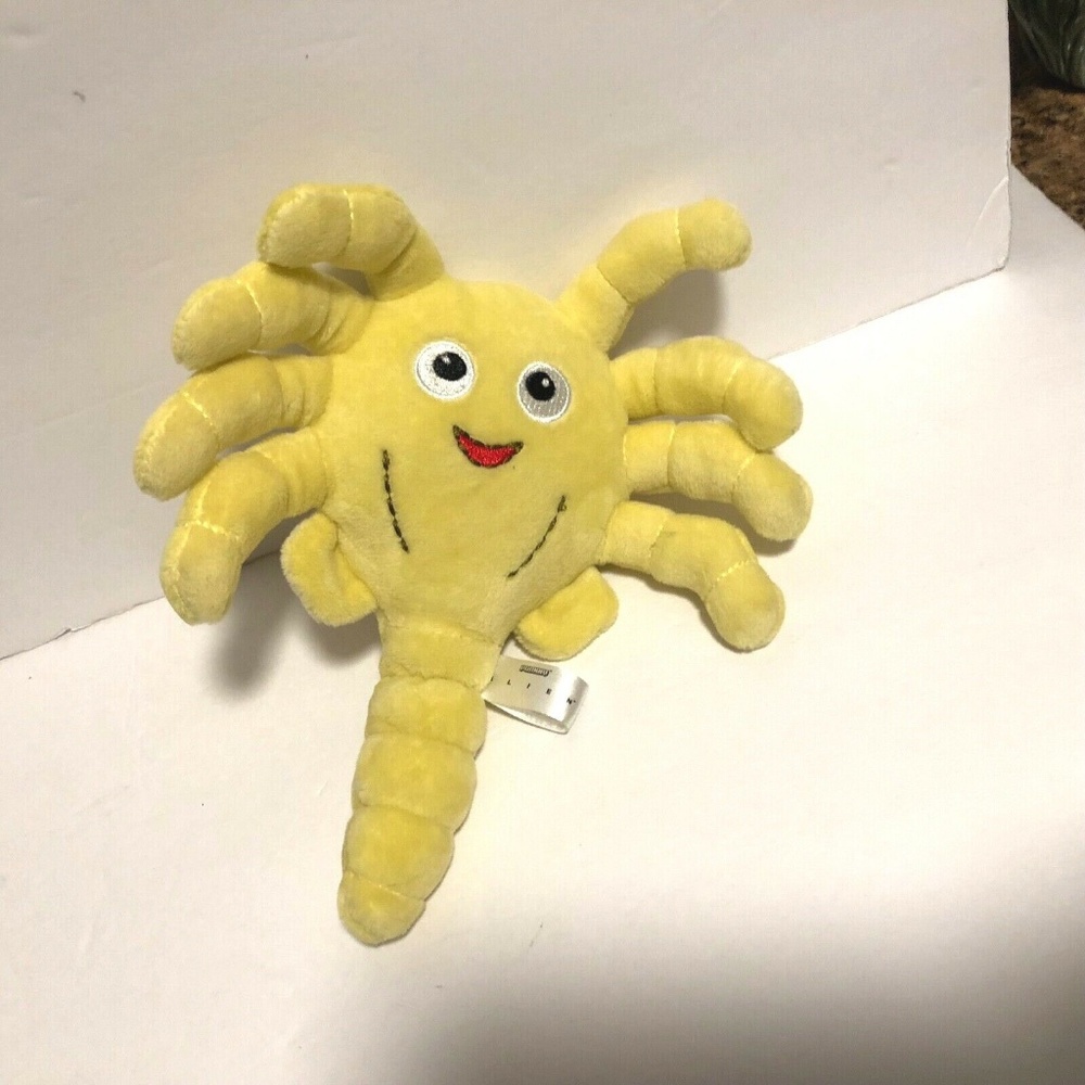 Phunny  Plush Alien 9" tall Stuffed Yellow Toy